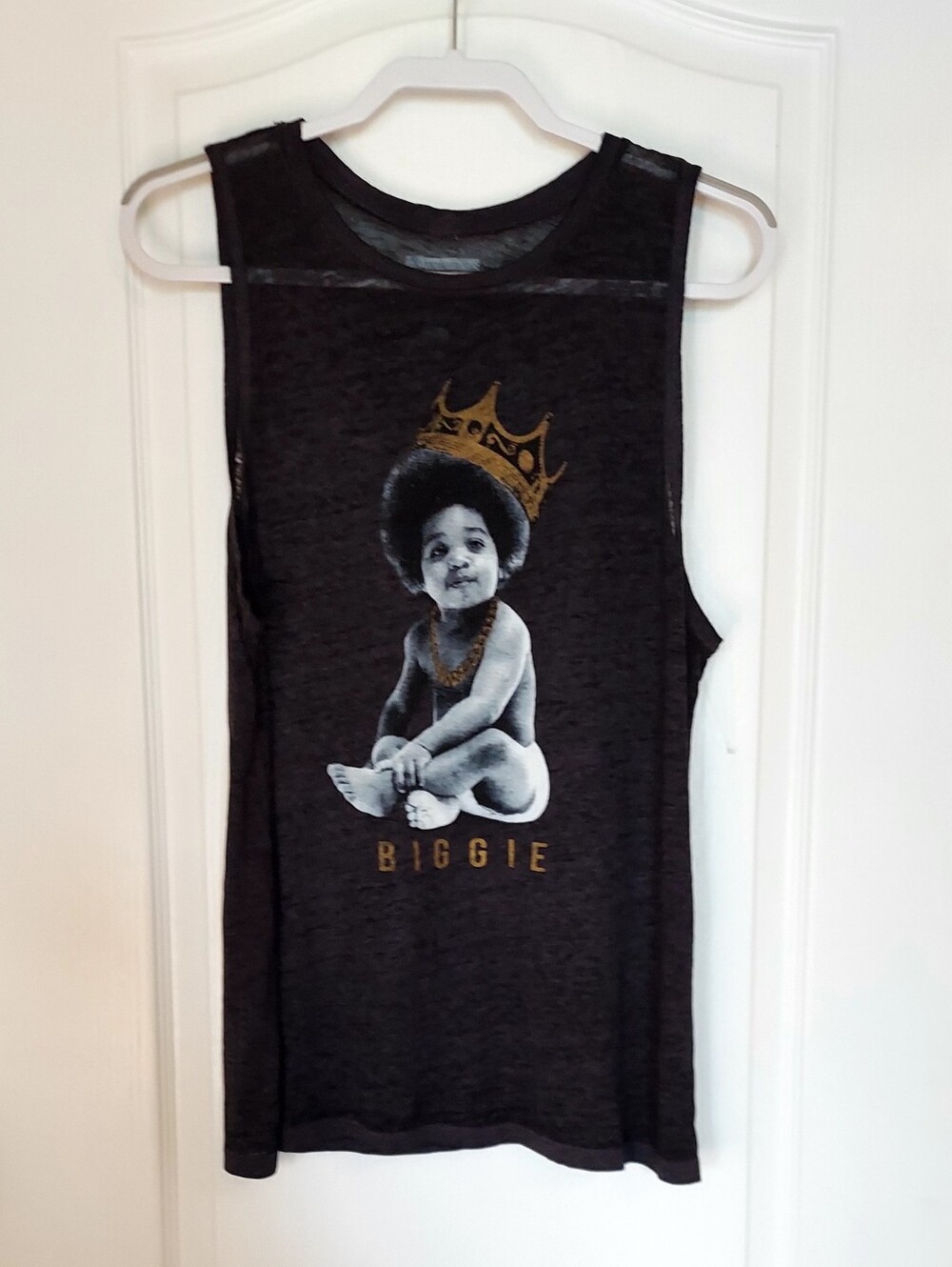 New Notorious BIG Women’s  Ready to Die Biggie Black Tank Top